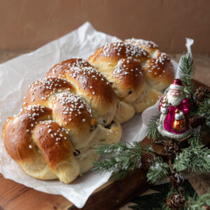 Braided Finnish cardamom bread (Pulla) makes a wonderful holiday sweet bread