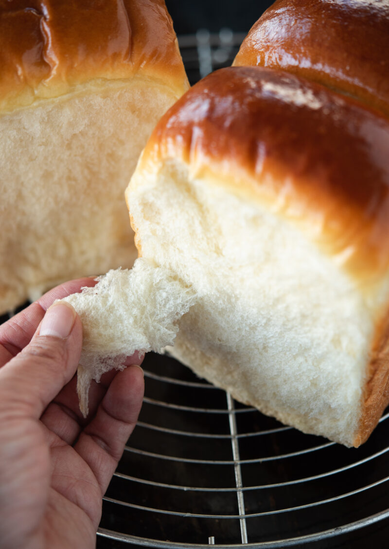 Milk bread recipe with feather light texture.