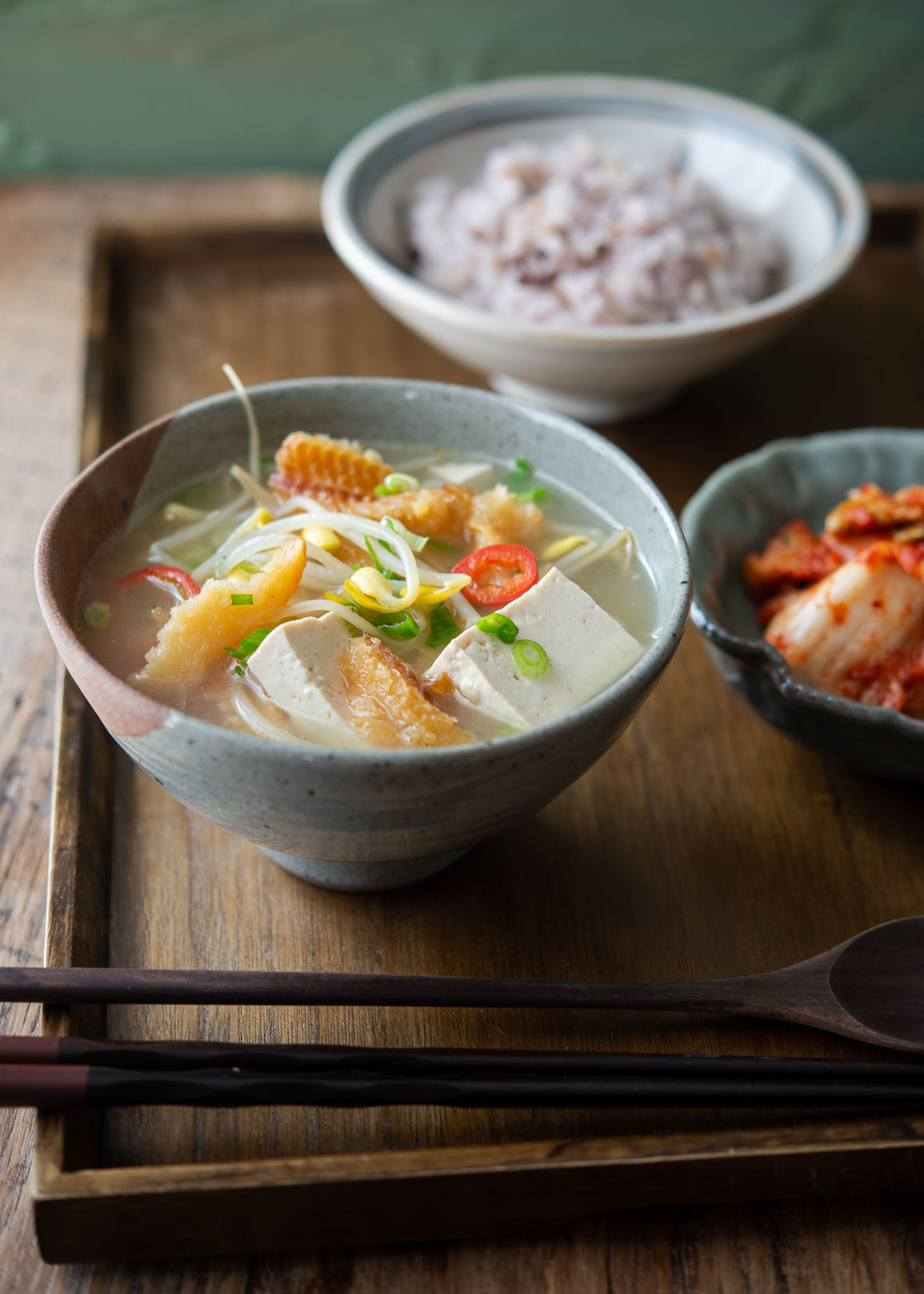 Bugeo guk is light hangover soup made with dried pollock